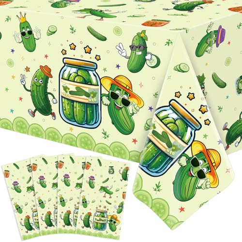 4 Stück Essiggurke Party Tischdecke Essiggurke Dekoration Gemüse Thematisch Rechteckige Tischabdeckungen 4 Stück Essiggurke Party Tischdecke Essiggurke Dekoration Gemüse Thematisch Rechteckige Tischabdeckungen von LWYGEGJO