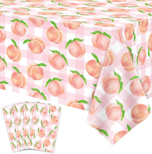 4 Stück Pfirsich Tischtuch Rosa Süße EIN Pfirsich Mädchen Sommer Geburtstag Party Dekoration 51 x 86 Rosa Check Einweg-Plastik-Tischdecke Esszimmer Küche Indoor Outdoor-Dekor 4 Stück Pfirsich Tischtuch Rosa Süße EIN Pfirsich Mädchen Sommer Geburtstag Party Dekoration 51 x 86 Rosa Check Einweg-Plastik-Tischdecke Esszimmer Küche Indoor Outdoor-Dekor von LWYGEGJO