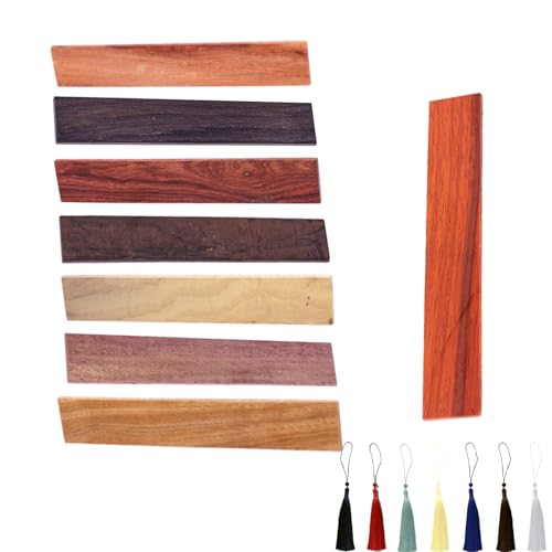 LWZko 8 Stück Lesezeichen Holz, Personalisiertes Lesezeichen mit Quasten, für handgefertigte Lesezeichen Holz Blanko, Bücher Zubehör Geschenk, Handwerksprojekte und Kreative, 15 x 2 x 0,2 cm LWZko 8 Stück Lesezeichen Holz, Personalisiertes Lesezeichen mit Quasten, für handgefertigte Lesezeichen Holz Blanko, Bücher Zubehör Geschenk, Handwerksprojekte und Kreative, 15 x 2 x 0,2 cm von LWZko