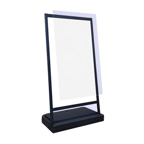 LXBAMKEA Plakatständer, Outdoor Winddicht Schilderhalter Mit Zeichenbrett, Business Events Anzeigetafel Message Board Restaurant Café Hochzeit Werbung Kreidetafel Schildständer(Black,65x40x129cm) von LXBAMKEA
