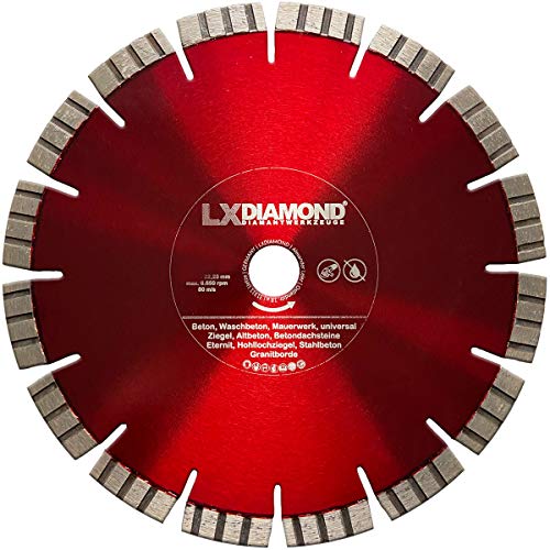 LXDIAMOND 150mm x 22,23mm Premium Diamant-Trennscheibe Geräuscharm Leise Flüsterblatt für Beton, Stahlbeton, Mauerwerk, Universal 150 mm LXDIAMOND 150mm x 22,23mm Premium Diamant-Trennscheibe Geräuscharm Leise Flüsterblatt für Beton, Stahlbeton, Mauerwerk, Universal 150 mm von LXDIAMOND