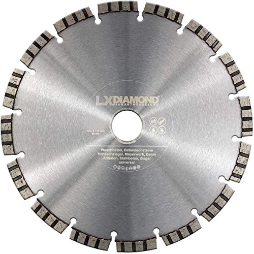 LXDIAMOND Diamant-Trennscheibe 180mm x 22,23mm Premium Laser Diamantscheibe Betonscheibe für Stein Beton Stahlbeton Universal passend für Steinsäge Trennschleifer Motorflex Fugenschneider 180 mm LXDIAMOND Diamant-Trennscheibe 180mm x 22,23mm Premium Laser Diamantscheibe Betonscheibe für Stein Beton Stahlbeton Universal passend für Steinsäge Trennschleifer Motorflex Fugenschneider 180 mm von LXDIAMOND