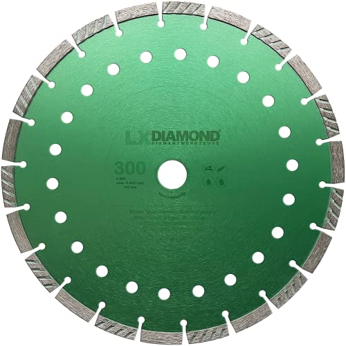 LXDIAMOND Diamant-Trennscheibe 300mm x 20,0mm Diamantscheibe Betonscheibe für Stein Beton Mauerwerk 300 mm passend für Schneidetisch, Trennschleifer, Trennjäger, Motorflex, in Premium Qualität LXDIAMOND Diamant-Trennscheibe 300mm x 20,0mm Diamantscheibe Betonscheibe für Stein Beton Mauerwerk 300 mm passend für Schneidetisch, Trennschleifer, Trennjäger, Motorflex, in Premium Qualität von LXDIAMOND