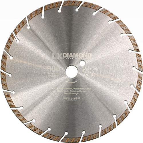 LXDIAMOND Diamant-Trennscheibe 300mm x 25,4mm Turbo für Beton Stein Universal Waschbeton Diamanttrennschiebe - 300 mm Diamantscheibe in Premium Qualität LXDIAMOND Diamant-Trennscheibe 300mm x 25,4mm Turbo für Beton Stein Universal Waschbeton Diamanttrennschiebe - 300 mm Diamantscheibe in Premium Qualität von LXDIAMOND
