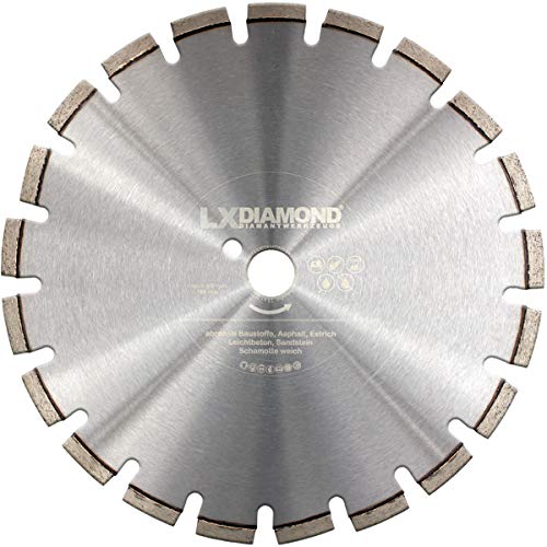 LXDIAMOND Diamant-Trennscheibe 400mm x 30,0mm - Diamanttrennscheibe für abrasive Baustoffe, Estrich, Asphalt - Diamantscheibe 400 mm - in Premium Qualität LXDIAMOND Diamant-Trennscheibe 400mm x 30,0mm - Diamanttrennscheibe für abrasive Baustoffe, Estrich, Asphalt - Diamantscheibe 400 mm - in Premium Qualität von LXDIAMOND