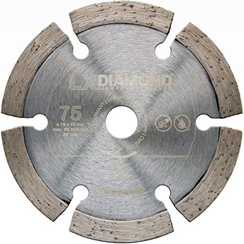 LXDIAMOND Diamant-Trennscheibe 75mm x 10mm Premium Diamantscheibe für Beton Ziegel Universal passend für Akku Winkelschleifer 76mm LXDIAMOND Diamant-Trennscheibe 75mm x 10mm Premium Diamantscheibe für Beton Ziegel Universal passend für Akku Winkelschleifer 76mm von LXDIAMOND