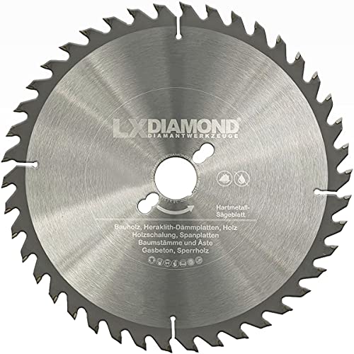 LXDIAMOND Hartmetall-Sägeblatt 160mm x 20,0mm 24 Zähne mit Wechselspitzzahn für Holz Kreissägeblatt geeignet für Kappsägen Tischsägen Handsägen Gehrungssägen 160 mm - in Premium Qualität 160x20 LXDIAMOND Hartmetall-Sägeblatt 160mm x 20,0mm 24 Zähne mit Wechselspitzzahn für Holz Kreissägeblatt geeignet für Kappsägen Tischsägen Handsägen Gehrungssägen 160 mm - in Premium Qualität 160x20 von LXDIAMOND