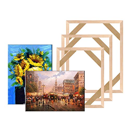 LXHZSY Bilderrahmen Holz Holzkeilrahmen DIY Ölgemälde Leinwand-Druck Gemälderahmen Galerie Leinwand Keilrahmen Home Decoration(40x40cm) von LXHZSY