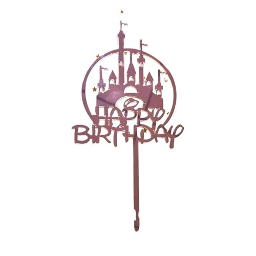 LXHZSY Tortendeko 20 Stück „Happy Birthday“-Kuchenaufsatz, Rosa-goldene Tortenaufsätze, Kuchen-Geburtstagsparty-Kuchen-Flaggen-Dekorationen(Rose Gold 6) von LXHZSY