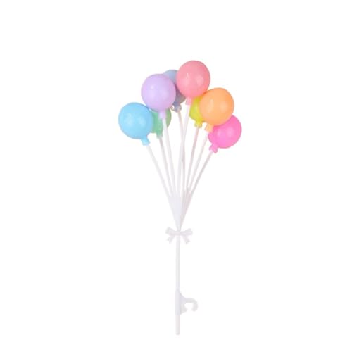 LXHZSY Tortendeko 5 Sets Bunte Ballon-Windmühlen, runde herzförmige Ballon-Ornamente, Hausgarten-Dekoration, Spielzeug(Style2) von LXHZSY
