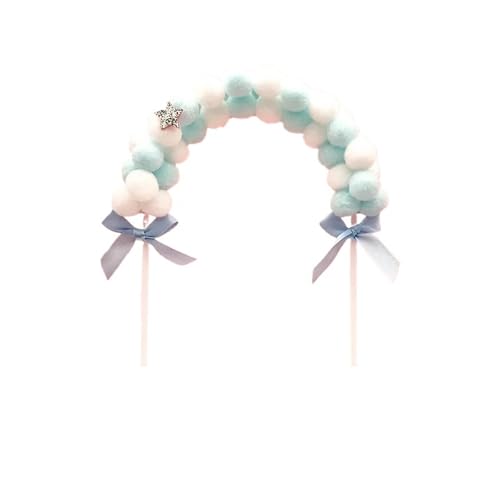 LXHZSY Tortendeko 5 Stück rosa blau weiche Wolke Kuchen Topper Geburtstag DIY Kuchen Top Flaggen Dekoration Festival Party Supplies(Blue) von LXHZSY
