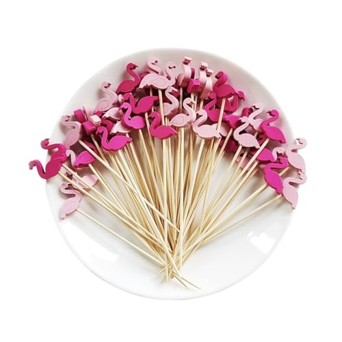 LXHZSY Tortendeko 50/100 Stück Hochzeit Perlenspieße Obst Cocktail Sticks Essen Buffet Snack Picks Gabeln Hochzeitszubehör Geburtstag(100pcs,Style11) von LXHZSY