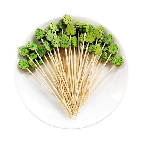LXHZSY Tortendeko 50/100 Stück Hochzeit Perlenspieße Obst Cocktail Sticks Essen Buffet Snack Picks Gabeln Hochzeitszubehör Geburtstag(100pcs,Style8) von LXHZSY