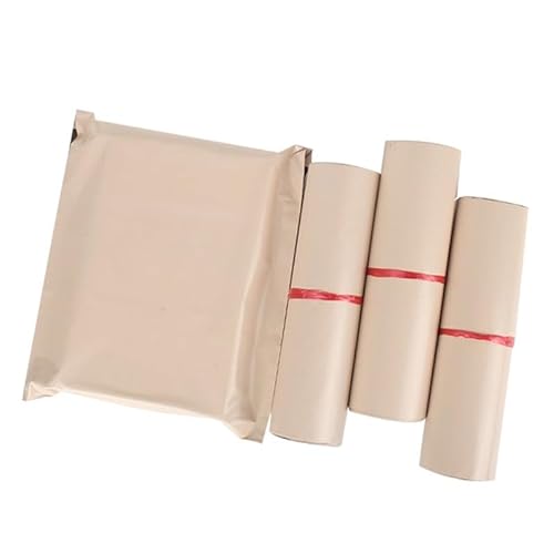 Versandtaschen 50 Teile/paket Beige Wasserdichte Mail Taschen Poly Umschlag Verpackung Kleidung Express Tasche Mailer Post Versand Taschen (Color : 40x55CM 50Pcs) von LXHZSY