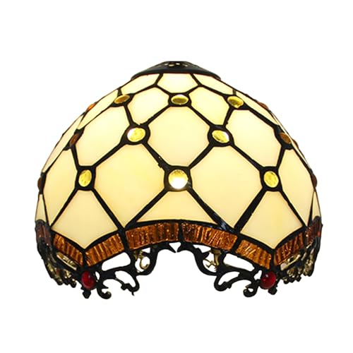 Buntglas-Lampenschirm-Ersatz – Vintage-Lichtabdeckung für Tischlampe, Pendelleuchte und Schreibtischleuchte, ideal für Heimdekoration Buntglas-Lampenschirm-Ersatz – Vintage-Lichtabdeckung für Tischlampe, Pendelleuchte und Schreibtischleuchte, ideal für Heimdekoration von LXJBBD