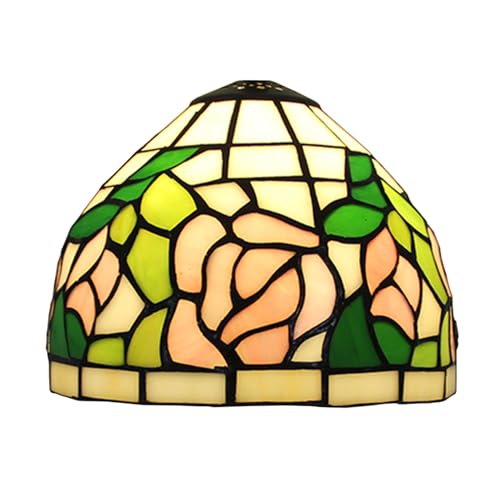 Buntglas-Lampenschirm-Ersatz – Vintage-Lichtabdeckung für Tischlampe, Pendelleuchte und Schreibtischleuchte, ideal für Heimdekoration Buntglas-Lampenschirm-Ersatz – Vintage-Lichtabdeckung für Tischlampe, Pendelleuchte und Schreibtischleuchte, ideal für Heimdekoration von LXJBBD