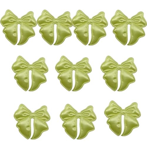 10 x Schleifen, dekorative Flicken, Schleifen, zum Aufnähen, doppelseitig, Schleifen-Applikationen von LXJLXD