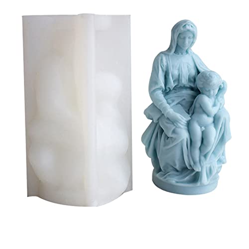 3D Silikonform "The Virgin-Mary to Hold Kid", parfümierte Harzform, Epoxidharz, Heimdekoration, Bastelkunst von LXJLXD