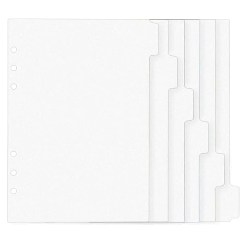 6 Stück 6-fach gelochte Ordner-Trennblätter aus transparentem Acryl für 6 Ringe, Ordner, Tagebuch, Notizbuch, Planer 6 Stück 6-fach gelochte Ordner-Trennblätter aus transparentem Acryl für 6 Ringe, Ordner, Tagebuch, Notizbuch, Planer von LXJLXD