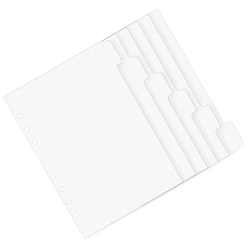 6 Stück 6-fach gelochte Ordner-Trennblätter aus transparentem Acryl für 6 Ringe, Ordner, Tagebuch, Notizbuch, Planer 6 Stück 6-fach gelochte Ordner-Trennblätter aus transparentem Acryl für 6 Ringe, Ordner, Tagebuch, Notizbuch, Planer von LXJLXD