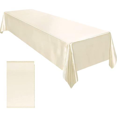 Elegante Esstischdecke, Baumwollleinen, Satin, rechteckig, wasser- und schmutzabweisend für lange Nutzung Elegante Esstischdecke, Baumwollleinen, Satin, rechteckig, wasser- und schmutzabweisend für lange Nutzung von LXJLXD