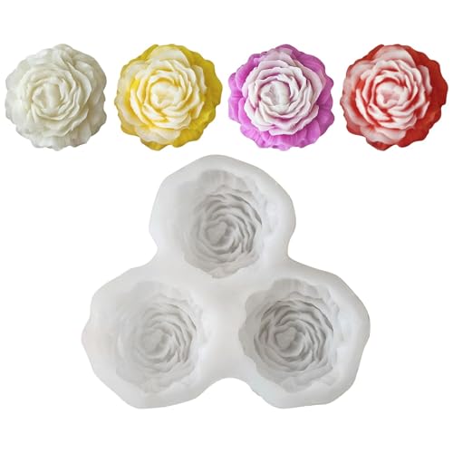 Epoxidharz-Formen, handgefertigt, Pfingstrosen, Blumenform, Silikon, Ornament-Formen Epoxidharz-Formen, handgefertigt, Pfingstrosen, Blumenform, Silikon, Ornament-Formen von LXJLXD