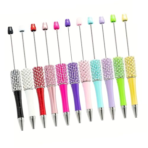 LXJLXD 11 Stück schwarze Tinte, Kugelschreiber, Perlenstift, glattes Schreiben, Strasssteine, Perlenstift, Schreibwarenstift für die Schule LXJLXD 11 Stück schwarze Tinte, Kugelschreiber, Perlenstift, glattes Schreiben, Strasssteine, Perlenstift, Schreibwarenstift für die Schule von LXJLXD