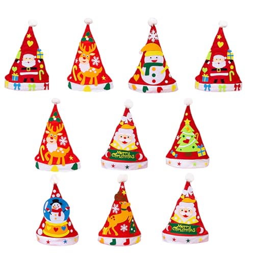 LXJLXD Weihnachtsmannmütze für Erwachsene, Kinder, winddicht, traditionell, rot, Weihnachtsmannmütze für Teenager, Neujahrsgeschenke LXJLXD Weihnachtsmannmütze für Erwachsene, Kinder, winddicht, traditionell, rot, Weihnachtsmannmütze für Teenager, Neujahrsgeschenke von LXJLXD