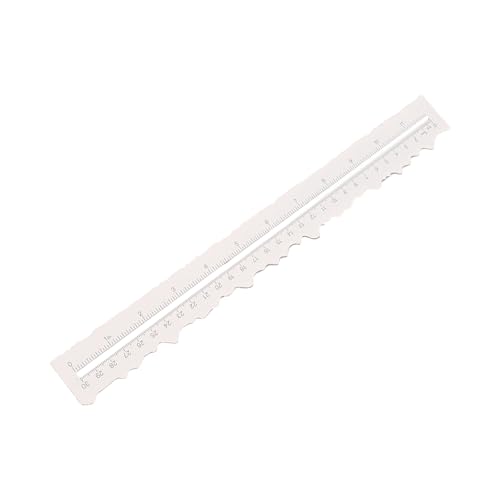 Metall-Lineal für Papier, zum Abreißen von Papier, mit gezackten Kanten, für Scrapbooking, Kartenherstellung, Zeichnung von LXJLXD