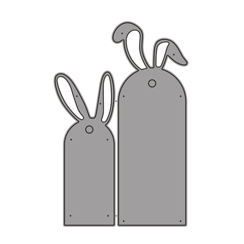 Metall-Stanzformen, Motiv: Oster-Hasen, Etiketten, Prägeschablonen für Fotokarten, Scrapbooking, Dekorationen von LXJLXD