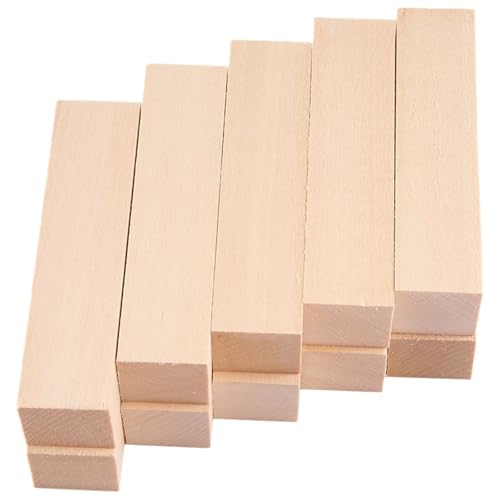 Große Holzschnitzblöcke, 4 x 1 Zoll, unbehandeltes Lindenholz-Projekt-Bastelset, DIY-Hobby-Set for Anfänger Große Holzschnitzblöcke, 4 x 1 Zoll, unbehandeltes Lindenholz-Projekt-Bastelset, DIY-Hobby-Set for Anfänger von LXLAEOANG