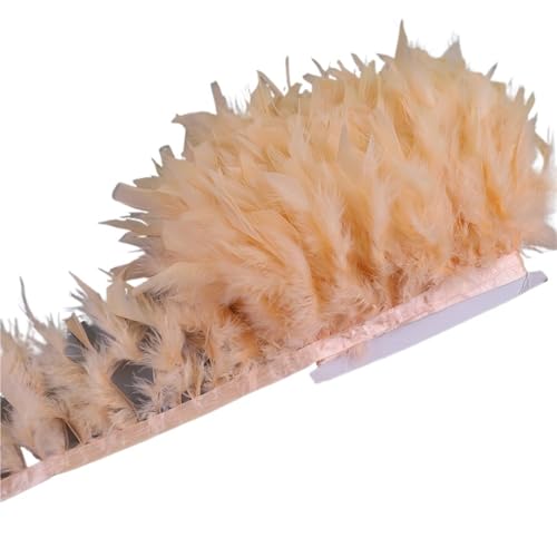 LXLAEOANG 10-15 cm Federn Trim DIY Hochzeit Türkei Feder Band Handwerk Nähen Kleidung Party Plume Handgemachte Wohnkultur für Nähen Handwerk(Color3,5 Meters) von LXLAEOANG