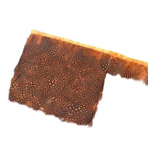 LXLAEOANG 10 Meter Geflügelfederbesatz Quaste Fransenband Fasanenfedern for Kleidungsbesätze Kostüm Nähen Bekleidungszubehör für Nähen Handwerk(Orange) von LXLAEOANG