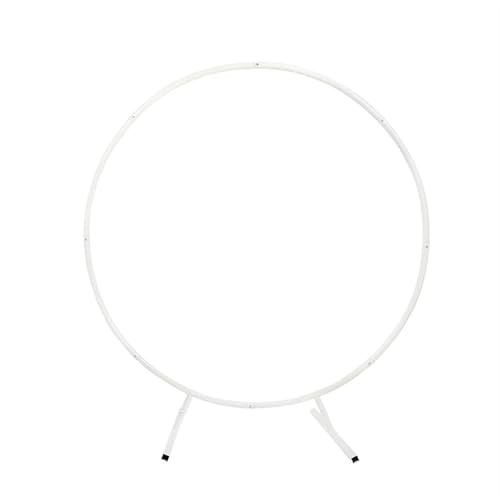 LXLAEOANG 1m/2m Runder Ballonbogen Kit Halter Kreis Kranz Ballonständer Hochzeit Geburtstag Party Dekor DIY Rahmen Hintergrund für Hochzeit Zeremonie(White,1m(39.37inch)) von LXLAEOANG