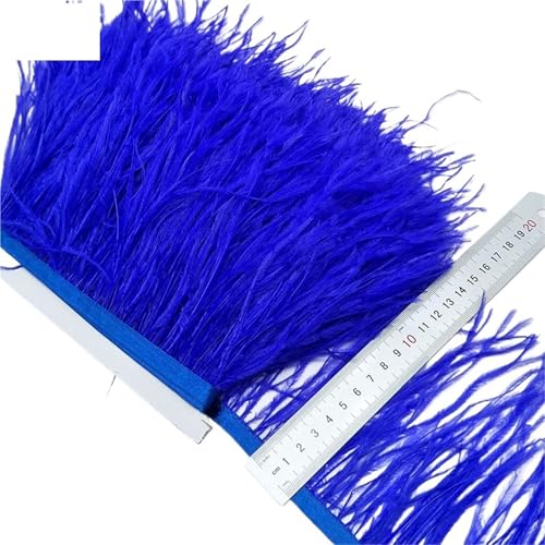 LXLAEOANG 2/5/10 Yards Straußenfederband Straußenfedern Trim Fransen Kleidung Dekoration für Nähen Handwerk(Color1,10 Yards) von LXLAEOANG
