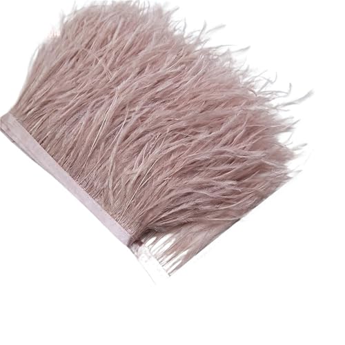 LXLAEOANG 2/5/10 Yards Straußenfederband Straußenfedern Trim Fransen Kleidung Dekoration für Nähen Handwerk(Color5,10 Yards) von LXLAEOANG