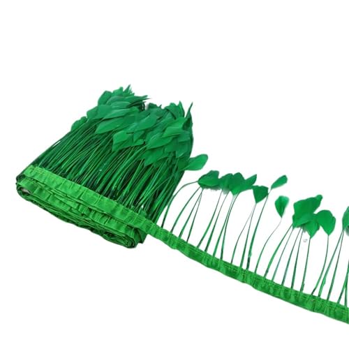 LXLAEOANG 2 m 6–8 Zoll Federborte zur Herstellung von Schmuck, Karneval, Dekoration, Kunsthandwerk, schöne Federn, Fransen, Band, Zubehör für Nähen Handwerk(Blue) von LXLAEOANG