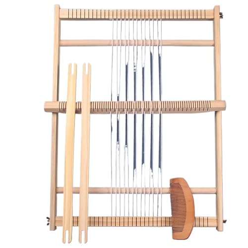LXLAEOANG DIY Handarbeit Haushalt Holz Strickwerkzeuge Holz Webstuhl Strickmaschine Webstuhl Rahmen DIY Strickgarn Webstuhl für Erwachsene(Loom-M) von LXLAEOANG