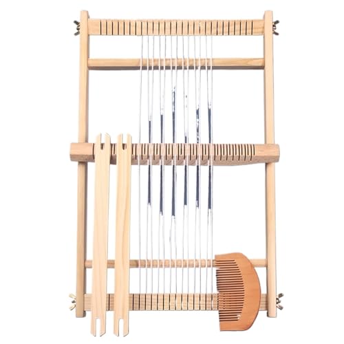 LXLAEOANG DIY Handarbeit Haushalt Holz Strickwerkzeuge Holz Webstuhl Strickmaschine Webstuhl Rahmen DIY Strickgarn Webstuhl für Erwachsene(Loom-S) von LXLAEOANG