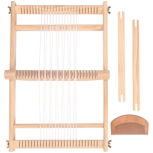 LXLAEOANG Holz Multi-Craft Webstuhl Kette große Rahmen Webstuhl Heddle Bar Weave Textile Board Weaver Tapisserie Anfänger für Erwachsene LXLAEOANG Holz Multi-Craft Webstuhl Kette große Rahmen Webstuhl Heddle Bar Weave Textile Board Weaver Tapisserie Anfänger für Erwachsene von LXLAEOANG