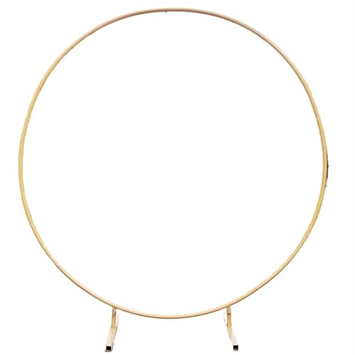 LXLAEOANG Metall Hochzeit Arche Rund Ballon Ständer Party Dekoration Hintergrund Bogen Geburtstag Party Ballon Bogen für Hochzeit Zeremonie(Gold,1m(39.3in)) von LXLAEOANG