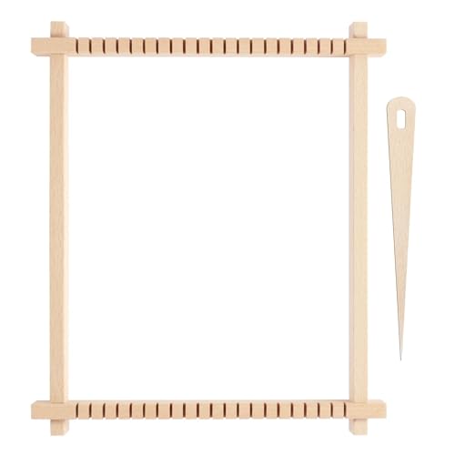 LXLAEOANG Webstuhl-Set, Holzwebrahmen mit großer Nadel, Hand-Strickwebstuhl, DIY-Webstuhl-Set, Webstuhlrahmen for mehrere Handwerksarbeiten für Erwachsene LXLAEOANG Webstuhl-Set, Holzwebrahmen mit großer Nadel, Hand-Strickwebstuhl, DIY-Webstuhl-Set, Webstuhlrahmen for mehrere Handwerksarbeiten für Erwachsene von LXLAEOANG