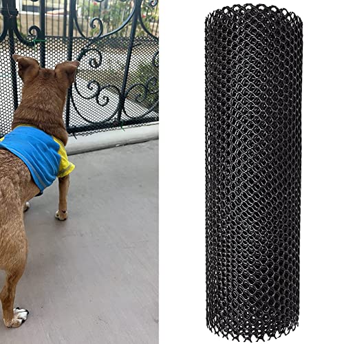 Drahtgitter Maschendraht Gartenzaun Hasendraht Balkon-Schienennetz Gate-Netze Für Hunde Katzen Kinder Sechseckiges Kunststoff-Hühnerdrahtgeflecht Mit Kabelbindern, Schwarz Wohnung Terrasse Zaun, Zwing von LXLZYXSF
