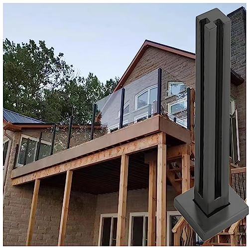 Glas Geländerpfosten Glashalter Edelstahl Deck Geländerpfosten Aus Glas Kommerziell Schwarz Platten-Baluster-Klemmen, Geländer Zaunhalterungen Für Den Innenaussenbereich, Bodenmontage Edelstahl Balust Glas Geländerpfosten Glashalter Edelstahl Deck Geländerpfosten Aus Glas Kommerziell Schwarz Platten-Baluster-Klemmen, Geländer Zaunhalterungen Für Den Innenaussenbereich, Bodenmontage Edelstahl Balust von LXLZYXSF