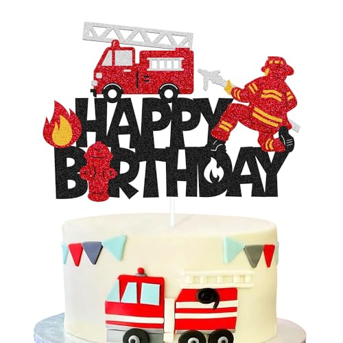 Fireman Cupcake Toppers, 1 Stück Fireman Geburtstag Kuchen Dekoration, Feuerwehrmann Kuchen Dekoration, Tortendekoration Feuerwehrmann, Kuchendekorationen für Geburtstag Party Fireman Cupcake Toppers, 1 Stück Fireman Geburtstag Kuchen Dekoration, Feuerwehrmann Kuchen Dekoration, Tortendekoration Feuerwehrmann, Kuchendekorationen für Geburtstag Party von LXONTSG