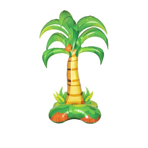Hawaii Helium Ballons,Kokosnussbaum Luftballons,Hawaii Deko Kokosnuss Ballon,XXL Stehender Kokosnussbaum Luftballon,Hawaii Ballon für Geburtstags Hawaii Party Sommer Strandparty Zubehör (B) von LXONTSG