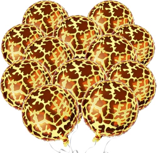 Leopard Print Balloon, Dschungel Luftballons, Dschungel Safari Luftballons, Dschungel Folienballon (Farbe C) von LXONTSG