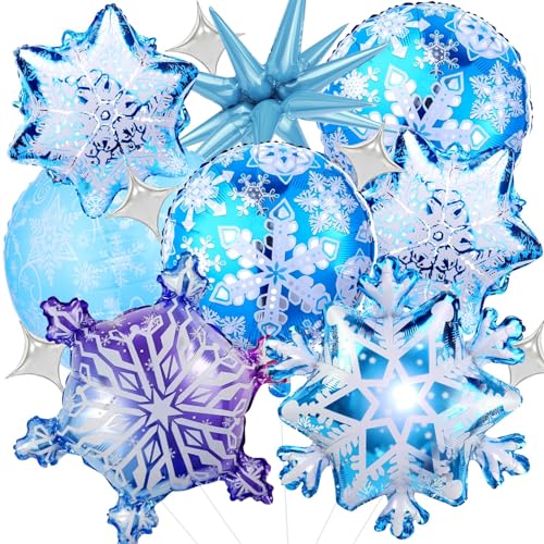 Schneeflocken Folienballons,Luftballon Blau Geburtstag Kit,Schneeflocken Ballons,Geburtstag Luftballons Mädchen,Folienballon Schneeflocke,Party Luftballons Folienballon für Kinder Party Dekoration Schneeflocken Folienballons,Luftballon Blau Geburtstag Kit,Schneeflocken Ballons,Geburtstag Luftballons Mädchen,Folienballon Schneeflocke,Party Luftballons Folienballon für Kinder Party Dekoration von LXONTSG