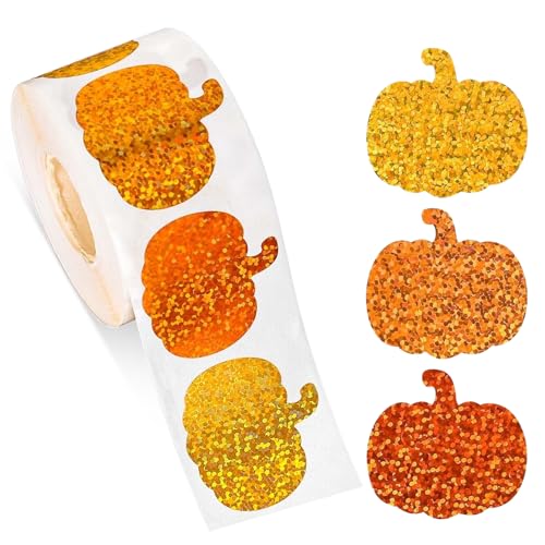 Selbstklebend Kürbis Aufkleber, 1 Rollen Kürbis Aufkleber, Pumpkin Sticker Dekoration, Halloween Kürbis Sticker, für DIY Scrapbooking, Partyzubehör Selbstklebend Kürbis Aufkleber, 1 Rollen Kürbis Aufkleber, Pumpkin Sticker Dekoration, Halloween Kürbis Sticker, für DIY Scrapbooking, Partyzubehör von LXONTSG