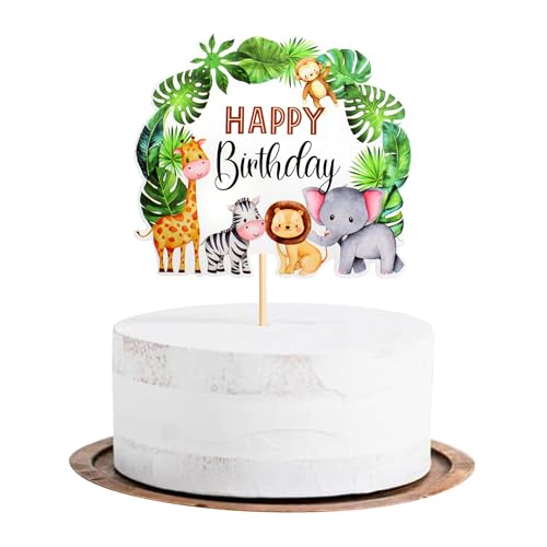 Tier Cupcake Topper Tortendeko Geburtstag Tiere Tortendeko Tiere Jungle Safari Animal Cupcake Toppers Happy Birthday Cake Decor für Birthday Party Supplies Feiern Party Events Baby Shower (1PCS) Tier Cupcake Topper Tortendeko Geburtstag Tiere Tortendeko Tiere Jungle Safari Animal Cupcake Toppers Happy Birthday Cake Decor für Birthday Party Supplies Feiern Party Events Baby Shower (1PCS) von LXONTSG